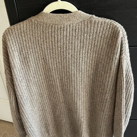 Jenni Kayne Alpaca Cocoon Cardigan, Taupe XS - Picture 3 of 7